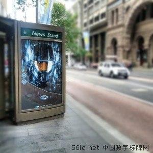 微軟Halo4游戲在澳大利亞推出<a href='http://m.jsgfmy.com/webpage/tagsList.aspx?TagId=146'>戶外數(shù)字標(biāo)牌</a>宣傳活動(dòng),信息顯示系統(tǒng),多媒體信息發(fā)布系統(tǒng),數(shù)字標(biāo)牌,digital signage