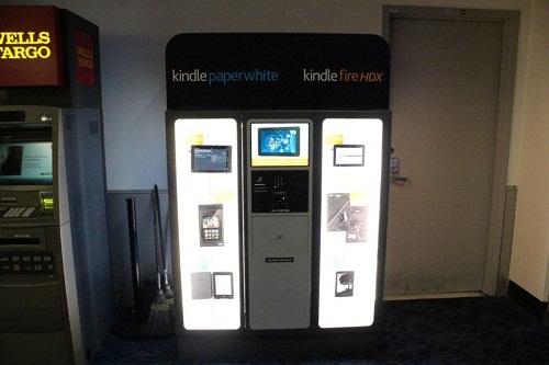 Amazon 推“Kindle Kiosk”自動售貨機，嘗試在線下直銷其硬件設(shè)備,多媒體信息發(fā)布系統(tǒng),數(shù)字標牌,數(shù)字告示，digital signage
