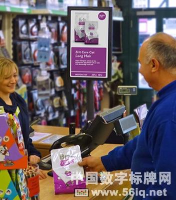PamPurredPets寵物店部署數(shù)字標牌服務顧客，多媒體信息發(fā)布系統(tǒng),數(shù)字標牌,數(shù)字告示，digital signage