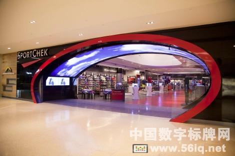 Sport Chek旗艦店開辟數(shù)字體驗新紀元，多媒體信息發(fā)布系統(tǒng),數(shù)字標牌,數(shù)字告示，digital signage