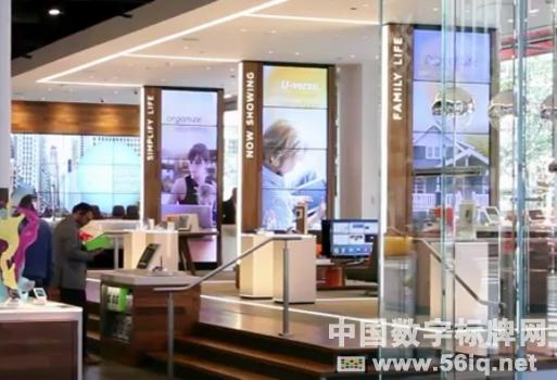 AT&T旗艦店以引人入勝的視頻墻內(nèi)容吸引購物者,多媒體信息發(fā)布系統(tǒng),數(shù)字標(biāo)牌,數(shù)字告示，digital signage