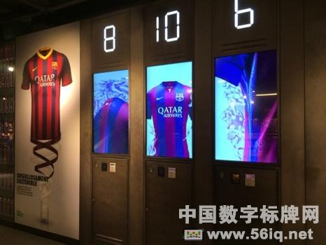 球衣新賣法：讓聰明的數(shù)字標(biāo)牌儲物柜為您選衣服,多媒體信息發(fā)布系統(tǒng),數(shù)字標(biāo)牌,數(shù)字告示，digital signage