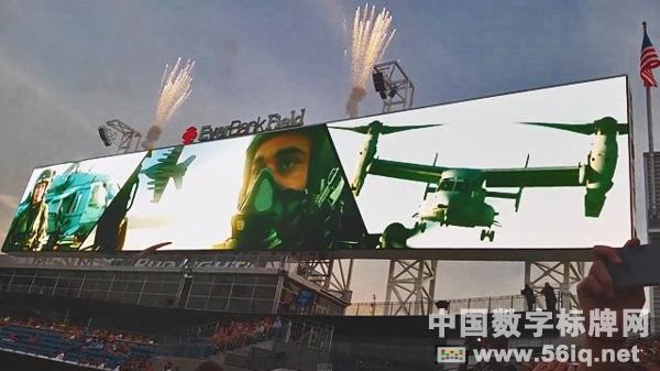 美洲虎隊(duì)在球門區(qū)安裝世界最大的高清數(shù)字屏,多媒體信息發(fā)布系統(tǒng),數(shù)字標(biāo)牌,數(shù)字告示，digital signage