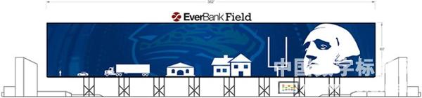 美洲虎隊(duì)在球門區(qū)安裝了世界最大的高清數(shù)字屏,多媒體信息發(fā)布系統(tǒng),數(shù)字標(biāo)牌,數(shù)字告示，digital signage