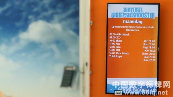 歐洲健身連鎖150多家門店進(jìn)入數(shù)字時(shí)代,多媒體信息發(fā)布系統(tǒng),數(shù)字標(biāo)牌,數(shù)字告示，digital signage