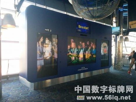 多倫多三大電影院可體驗(yàn)視頻墻造就虛擬狗仔隊(duì),多媒體信息發(fā)布系統(tǒng),數(shù)字標(biāo)牌,數(shù)字告示，digital signage