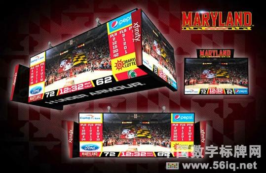 馬里蘭大學(xué)部署數(shù)字標(biāo)牌為球迷創(chuàng)建沉浸式體驗(yàn),多媒體信息發(fā)布系統(tǒng),數(shù)字標(biāo)牌,數(shù)字告示，digital signage