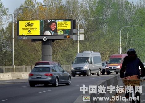 戶外數(shù)字廣告牌鼓勵(lì)加拿大人支持當(dāng)?shù)厣虡I(yè),多媒體信息發(fā)布系統(tǒng),數(shù)字標(biāo)牌,數(shù)字告示，digital signage