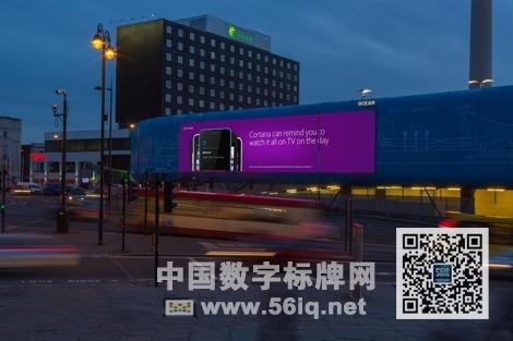 微軟發(fā)布戶外數(shù)字媒體宣傳活動,多媒體信息發(fā)布系統(tǒng),數(shù)字標牌,數(shù)字告示，digital signage
