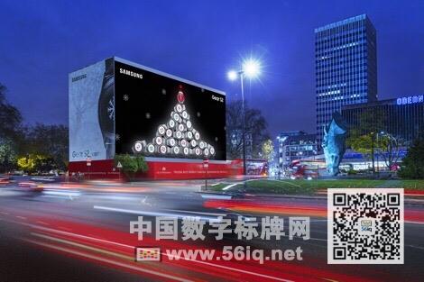 倫敦西區(qū)巨大數(shù)字標(biāo)牌日歷倒數(shù)圣誕節(jié),多媒體信息發(fā)布系統(tǒng),數(shù)字標(biāo)牌,數(shù)字告示，digital signage