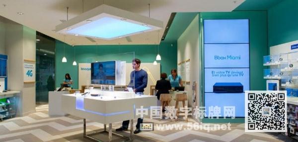 法國電信公司部署數(shù)字標(biāo)牌打造互動體驗(yàn)店,多媒體信息發(fā)布系統(tǒng),數(shù)字標(biāo)牌,數(shù)字告示，digital signage