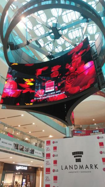 OLED在Ambience購物中心迎來印度數(shù)字標(biāo)牌的新紀(jì)元,多媒體信息發(fā)布系統(tǒng),數(shù)字標(biāo)牌,數(shù)字告示，digital signage